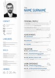 Cv del minimalist/plantilla creativos del curriculum vitae stock de ilustración Cv del minimalist/plantilla creativos del curriculum vitae stock de ilustración