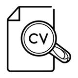 CV resume document stock illustration CV resume document stock illustration