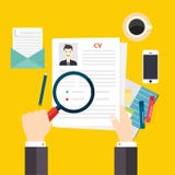 CV resume. Job interview concept. Writing a resume. Stock Images CV resume. Job interview concept. Writing a resume. Stock Images