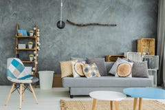 Cyan-blau im angenehmen Innenraum lizenzfreie stockfotos Cyan-blau im angenehmen Innenraum lizenzfreie stockfotos