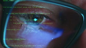 Cyber hackera szturmowy pojęcie Cyber hackera szturmowy pojęcie