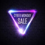Cyber Monday triangle design for banner sign label royalty free illustration Cyber Monday triangle design for banner sign label royalty free illustration