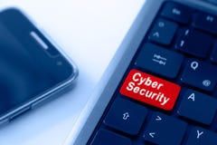 Cyber Security Concept in Blue and Red stock photography Cyber Security Concept in Blue and Red stock photography