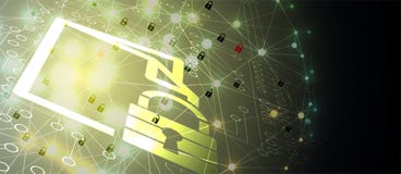 Cybersecurity und Informations- oder Netzschutz Zukünftige Technologie Lizenzfreies Stockbild Cybersecurity und Informations- oder Netzschutz Zukünftige Technologie Lizenzfreies Stockbild
