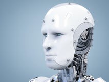 Cyborg face or robot face
