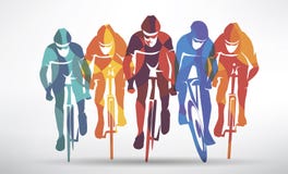 Cycling race stylized background Royalty Free Stock Photos Cycling race stylized background Royalty Free Stock Photos