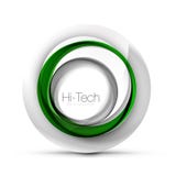 Cyfrowego techno sfery sieci sztandar, guzik lub ikona z tekstem, Glansowanego zawijasa koloru okręgu abstrakcjonistyczny projekt Fotografia Royalty Free Cyfrowego techno sfery sieci sztandar, guzik lub ikona z tekstem, Glansowanego zawijasa koloru okręgu abstrakcjonistyczny projekt Fotografia Royalty Free