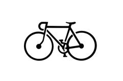 cykelsilhouette stock illustrationer cykelsilhouette stock illustrationer