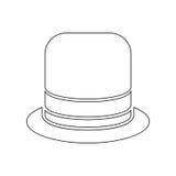 cylinder hat icon. Element of Theatre for mobile concept and web apps icon. Outline, thin line icon for website design and royalty free illustration cylinder hat icon. Element of Theatre for mobile concept and web apps icon. Outline, thin line icon for website design and royalty free illustration