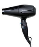 Czarny hairdryer odizolowywający na białym tle fotografia stock Czarny hairdryer odizolowywający na białym tle fotografia stock
