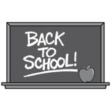 Czarny I Biały plecy szkoły Blackboard ilustracji Czarny I Biały plecy szkoły Blackboard ilustracji