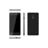 Czarny smartphone na białym tle Telefon w różnych widokach ilustracji Czarny smartphone na białym tle Telefon w różnych widokach ilustracji