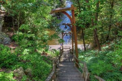 Czarownicy Gulch jest chowanym przyciąganiem w Wisconsin Dells i może zdjęcia stock Czarownicy Gulch jest chowanym przyciąganiem w Wisconsin Dells i może zdjęcia stock