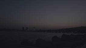 Czasu upływ Gwangalli plaża w Busan zbiory wideo Czasu upływ Gwangalli plaża w Busan zbiory wideo