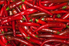 Czerwony chillies tło stos Obraz Royalty Free Czerwony chillies tło stos Obraz Royalty Free