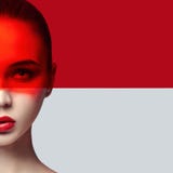 Czysta perfect skóra i naturalny makeup, skóry opieka, naturalny cosmeti fotografia stock Czysta perfect skóra i naturalny makeup, skóry opieka, naturalny cosmeti fotografia stock
