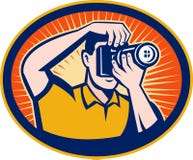 Cámaras digitales del fotógrafo SLR libre illustration Cámaras digitales del fotógrafo SLR libre illustration