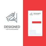 Câmera, Cctv, segurança, fiscalização Grey Logo Design e molde do cartão ilustração do vetor Câmera, Cctv, segurança, fiscalização Grey Logo Design e molde do cartão ilustração do vetor