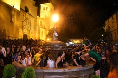 célébrations d'une ville de Soriano photos libres de droits célébrations d'une ville de Soriano photos libres de droits