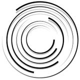 Círculos aleatórios concêntricos com linhas dinâmicas Espiral circular, s ilustração stock Círculos aleatórios concêntricos com linhas dinâmicas Espiral circular, s ilustração stock
