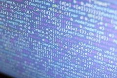 Código del Javascript de Minificated Pantalla del extracto del código fuente de la programación informática del desarrollador de fotografía de archivo Código del Javascript de Minificated Pantalla del extracto del código fuente de la programación informática del desarrollador de fotografía de archivo