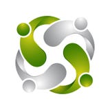 3d Abstract people icons and symbols. Technology people icon log. O royalty free illustration 3d Abstract people icons and symbols. Technology people icon log. O royalty free illustration