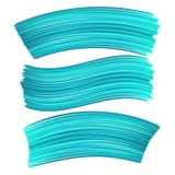 3d abstracte blauwe slag van de verfborstel Reeks van kleurrijke vloeistof vector illustratie 3d abstracte blauwe slag van de verfborstel Reeks van kleurrijke vloeistof vector illustratie