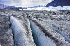 D'Alaksa de glacier fin - crevasse photographie stock D'Alaksa de glacier fin - crevasse photographie stock
