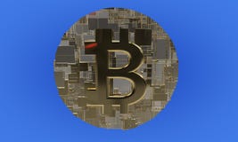 3d als thema gehade achtergrond van bitcoin, vector illustratie 3d als thema gehade achtergrond van bitcoin, vector illustratie