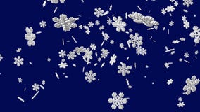 3D Animating the Falling Snow with Alpha Channel