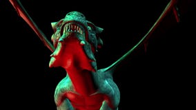 3D Animation of creepy Dragon