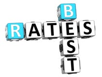 3D Best Dzisiaj Oszacowywa Crossword royalty ilustracja 3D Best Dzisiaj Oszacowywa Crossword royalty ilustracja