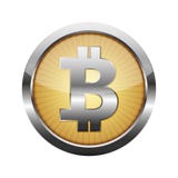 3d Bitcoin waluty guzik również zwrócić corel ilustracji wektora ilustracji 3d Bitcoin waluty guzik również zwrócić corel ilustracji wektora ilustracji