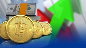 3d bitcoins rząd ilustracji 3d bitcoins rząd ilustracji