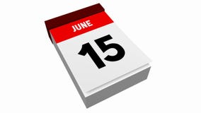 3D calendario - junio 3D calendario - junio