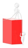 3d character , man standing in height dropping a rope down to another character on ground vector illustration 3d character , man standing in height dropping a rope down to another character on ground vector illustration
