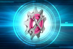 3d cog koło ilustracja wektor 3d cog koło ilustracja wektor