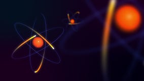 3D animated atomic particles 