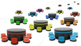 3D data center vector illustration 3D data center vector illustration