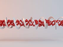3d DNA van tunnelliefde stock illustratie 3d DNA van tunnelliefde stock illustratie