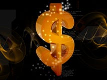 3D Dollar stock illustratie 3D Dollar stock illustratie