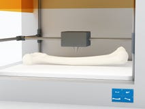 3d drukowany femur ilustracji 3d drukowany femur ilustracji