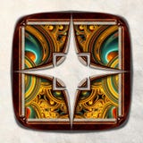 3D fractal Combo obramiająca grafika Ilustracja Wektor 3D fractal Combo obramiająca grafika Ilustracja Wektor
