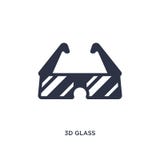 3d glass icon on white background. Simple element illustration from cinema concept vector illustration 3d glass icon on white background. Simple element illustration from cinema concept vector illustration