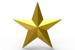 3D golden Star royalty free illustration 3D golden Star royalty free illustration