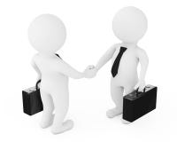 3d homem de negócios Characters Shaking Hands rendição 3d ilustração stock 3d homem de negócios Characters Shaking Hands rendição 3d ilustração stock