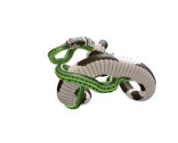 3D Illustratie van een Koning Snake Swallowing van Californië een Groene Slang royalty-vrije illustratie 3D Illustratie van een Koning Snake Swallowing van Californië een Groene Slang royalty-vrije illustratie