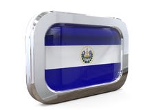 3D illustratie van Gr Salvador Button Flag royalty-vrije illustratie 3D illustratie van Gr Salvador Button Flag royalty-vrije illustratie
