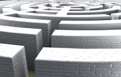Circular maze royalty free illustration Circular maze royalty free illustration