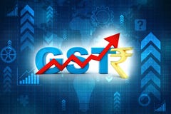 3d Illustration GST Tax India Concept isolated in white background royalty free illustration 3d Illustration GST Tax India Concept isolated in white background royalty free illustration